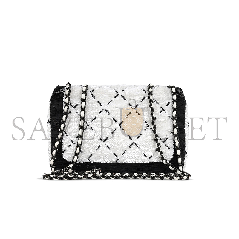 CHANEL MASTER CLASSIC FLAP BAG SEQUINS AS4561 (21*14*8cm)